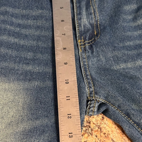 Women’s Loose Fit Wide Leg Blue Jeans Size Large Non Elastic Waist - Picture 9 of 13